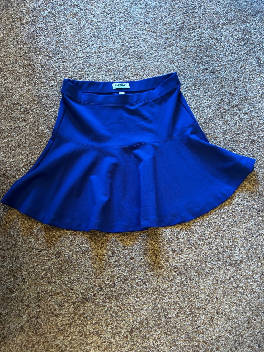 Old Navy skater knee skirt mini blue M